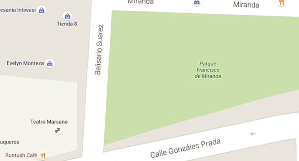 Un hombre murió tras sufrir un paro cardíaco mientras realizaba ejercicios en un parque de Miraflores. (Foto: Google Maps)