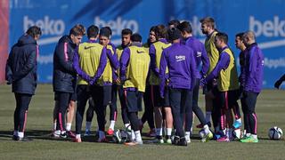 Barcelona entrenó y quedó listo para recibir al Villarreal