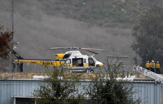 Imágenes del hilicóptero caído en el que falleció Kobe Bryant