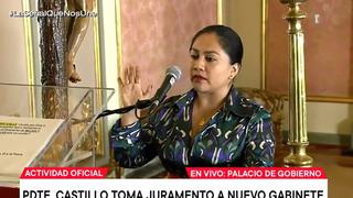 Congresista Heidy Juárez de Podemos Perú jura como nueva ministra de la Mujer en reemplazo de Claudia Dávila