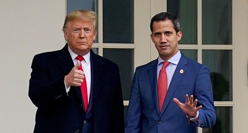 El presidente de los Estados Unidos, Donald Trump, junto al líder opositor de Venezuela, Juan Guaidó, en la Casa Blanca en Washington. (Foto: Archivo / REUTERS / Kevin Lamarque).