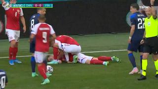 Eriksen se desplomó de forma sorpresiva en medio del duelo de Eurocopa [VIDEO]