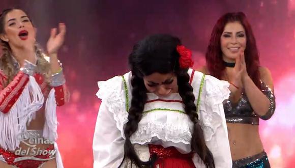 "La Pánfila" agradeció la oportunidad de estar en "Reinas del Show". (Foto: Captura América TV)