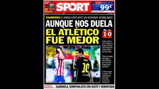 Prensa internacional alaba a Simeone y critica al Barcelona