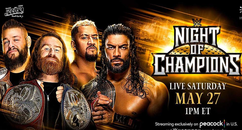 WWE Night of Champions 2023 en vivo: horarios, cartelera y canales de transmisión. WWE