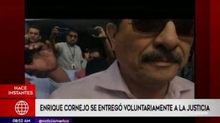 Enrique Cornejo se entregó a la policía para acatar orden de detención preliminar