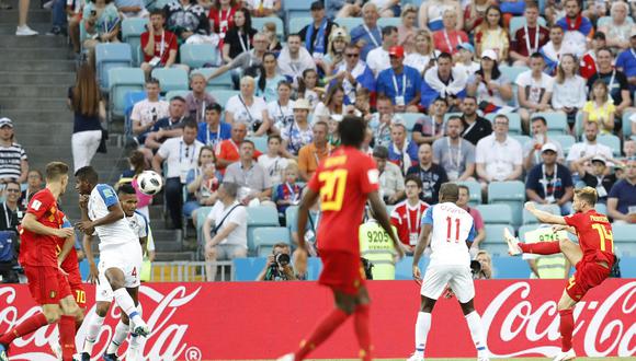 El belga Dries Mertens marcó el primer gol de su selección en el cotejo ante Panamá, que marca el debut de ambos combinados en el Mundial Rusia 2018. (Foto: AFP)
