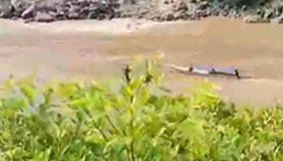 El naufragio ocurrió en el río Huallaga | Captura de video