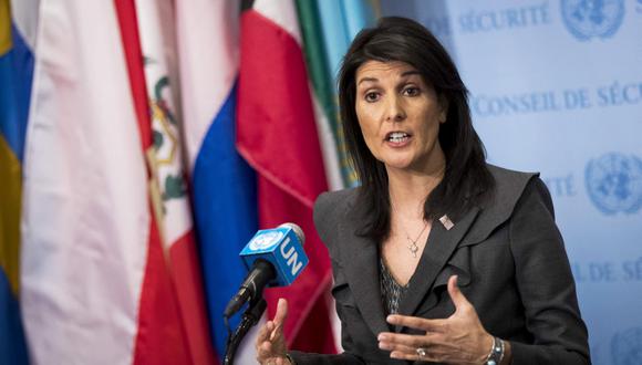 Nikki Haley, embajadora de Estados Unidos ante la ONU. (Foto: AFP)