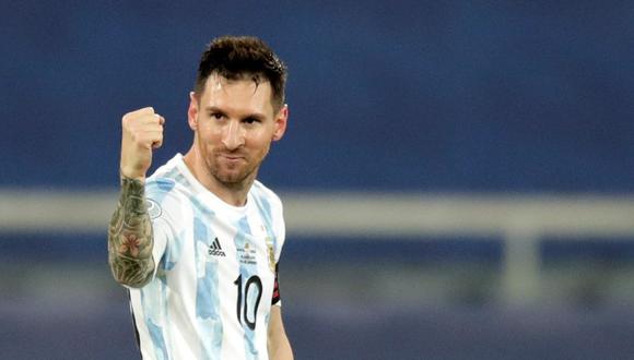 Lionel Messi recibe elogios del 'Maestro' Tabárez. EFE/Andre Coelho