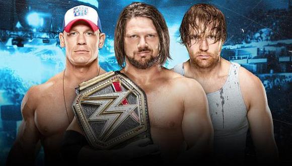 WWE: AJ Styles, John Cena y Dean Ambrose pelearán en No Mercy