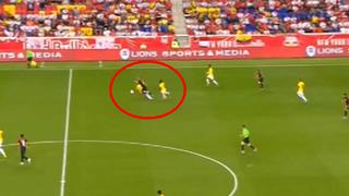 Perú vs. Ecuador: Gabriel Costa fue víctima de esta dura falta en duelo amistoso en New Jersey | VIDEO