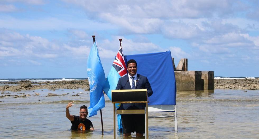 The shocking video with which a Tuvalu minister warns that his country may disappear due to climate change