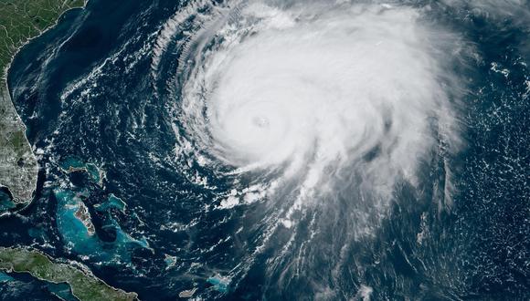 Con el uso de drones, se pudo grabar imágenes de lo que ocurre dentro del huracán Fiona.