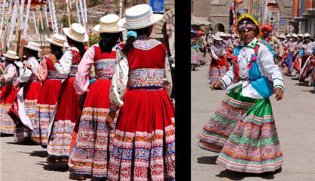 3. El baile del Wititi (Arequipa): Se trata de un ritual amoroso. Es interpretado por jóvenes parejas durante el inicio del ciclo de producción agrícola (de enero a marzo) en el valle del Colca, ya que representa la fertilidad. (Fotos: Shutterstock)