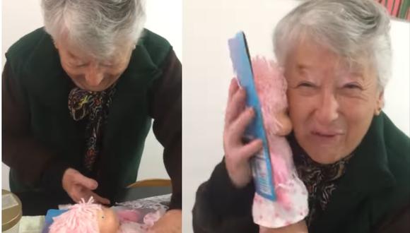 Video Viral La Emotiva Reacción De Una Abuela Al Recibir Una Muñeca Por Su Cumpleaños