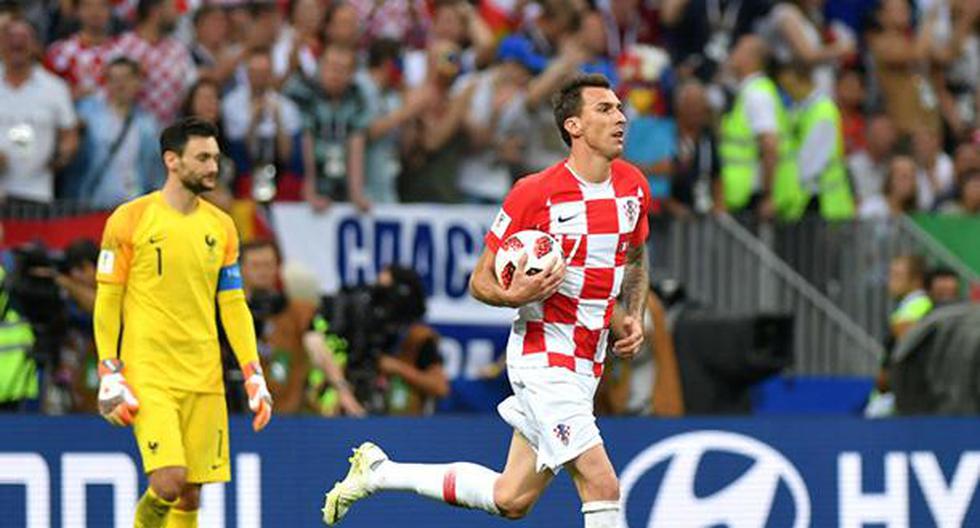 Mandzukic descontó para Croacia ante Francia. (Foto: Getty Images)