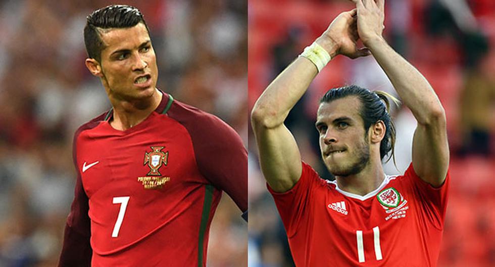 Cristiano Ronaldo y Gareth Bale se enfrentarán por el pase a la final de la Eurocopa (Foto: AFP)
