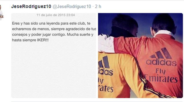 Iker Casillas: jugadores de Real Madrid lo despiden por Twitter - 2