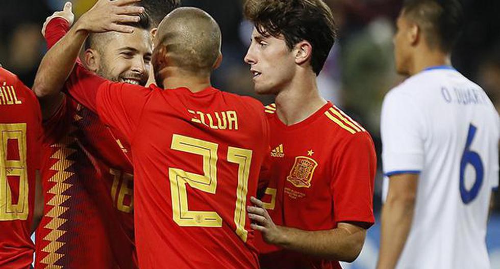 España goleó 5-0 a Costa Rica en Málaga. Los de Julen Lopetegui van en busca de su segundo título mundial en Rusia 2018. (Foto: EFE)
