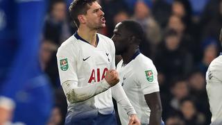 Chelsea vs. Tottenham: Fernando Llorente marcó el descuento 2-1 con este cabezazo | VIDEO