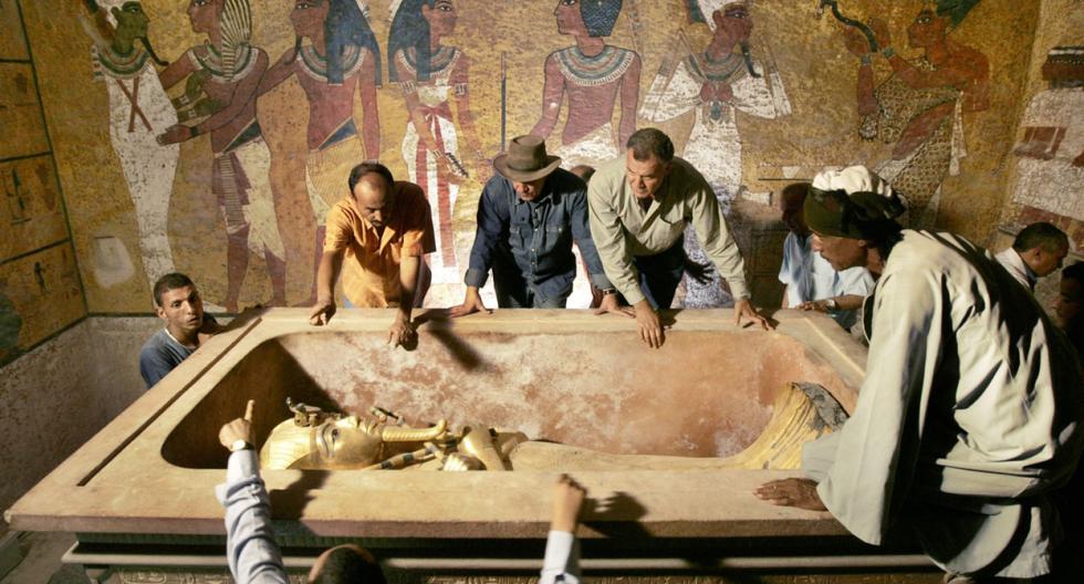 Sarcófago del joven faraón Tutankamon. (Foto: Agencia AFP)