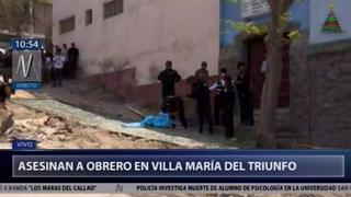 Obrero fue asesinado con explosivos en Villa María del Triunfo