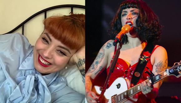 A la izquierda, Mon Laferte en el directo que realizó para sus seguidores en Instagram. A la derecha, en un concierto realizado en marzo del 2020 en Ciudad de México. Fotos: Mon Laferte en Instagram/ Consuelo Reyes para AFP.