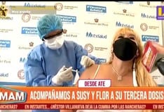 Susy Díaz se declara hincha de las vacunas tras recibir tercera dosis