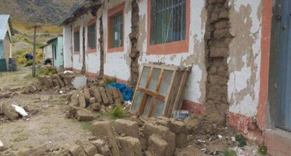 Siete colegios también resultaron dañados. (Foto: Andina)