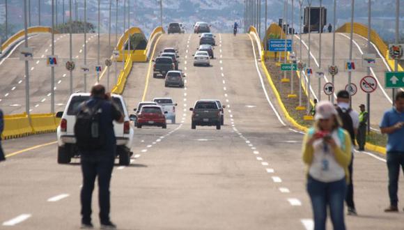El Puente Internacional Atanasio Girardot, antes Tienditas, que connecta a Venezuela con Colombia. (GETTY IMAGES).