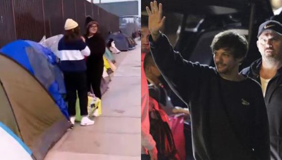 Fans de Louis Tomlinson acampan afuera del Jockey Plaza a un día del concierto del artista británico. (Foto: Captura Latina/Anthony Niño de Guzmán-GEC)