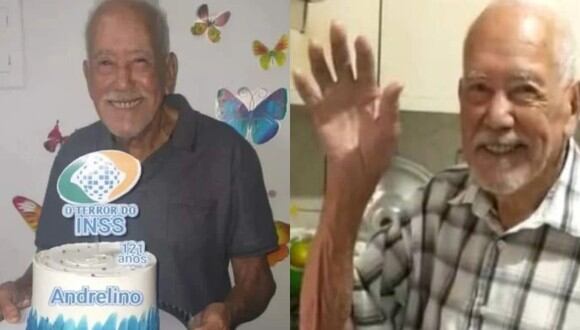 La familia de Andrelino Vieira da Silva asegura que cumplió 122 años a inicios de febrero. (Foto: Facebook/Medios)