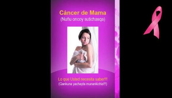 Presentan el primer manual en quechua contra cáncer de mama