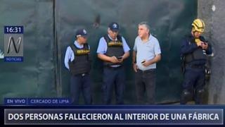 Cercado de Lima: dos obreros mueren por explosión de caldero
