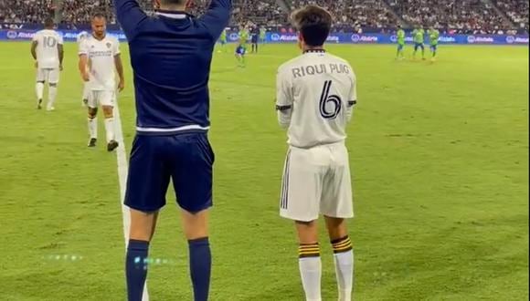 Riqui Puig y su estreno en la Major League Soccer. (Foto: captura MLS)