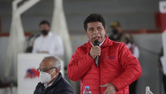 Dirigentes del sector de transportes pidieron la renuncia del presidente Pedro Castillo durante la sesión del Consejo de Ministros en Huancayo | Foto: Presidencia Perú