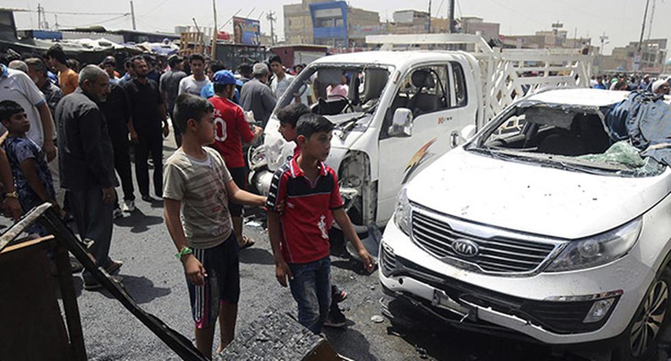 Once personas murieron en un doble atentado en un mercado de Bagdad. (Foto: EFE)