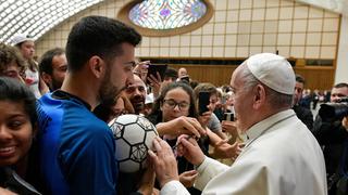 Papa Francisco: "En mi opinión, el fútbol es el deporte más lindo del mundo"