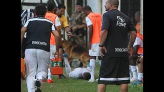 Insólito: perro policía mordió a delantero en fútbol brasileño