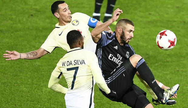 Real Madrid venció 2-0 al América de México por las semifinales del Mundial de Clubes, con goles de Karim Benzema y Cristiano Ronaldo. (Foto: EFE)