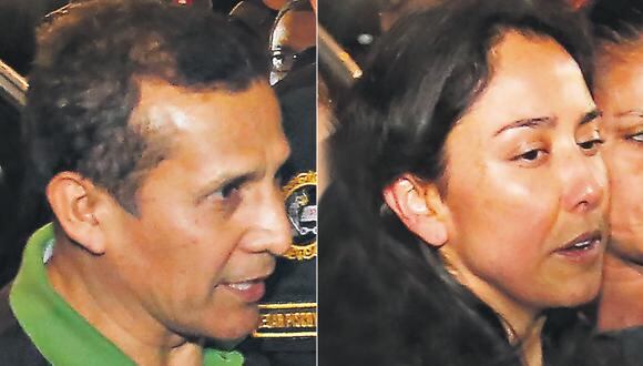 El expresidente Ollanta Humala y su esposa Nadine Heredia en prisión preventiva.