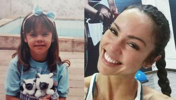Paloma Fiuza y la foto que compartió de su infancia. (Fuente: Instagram)
