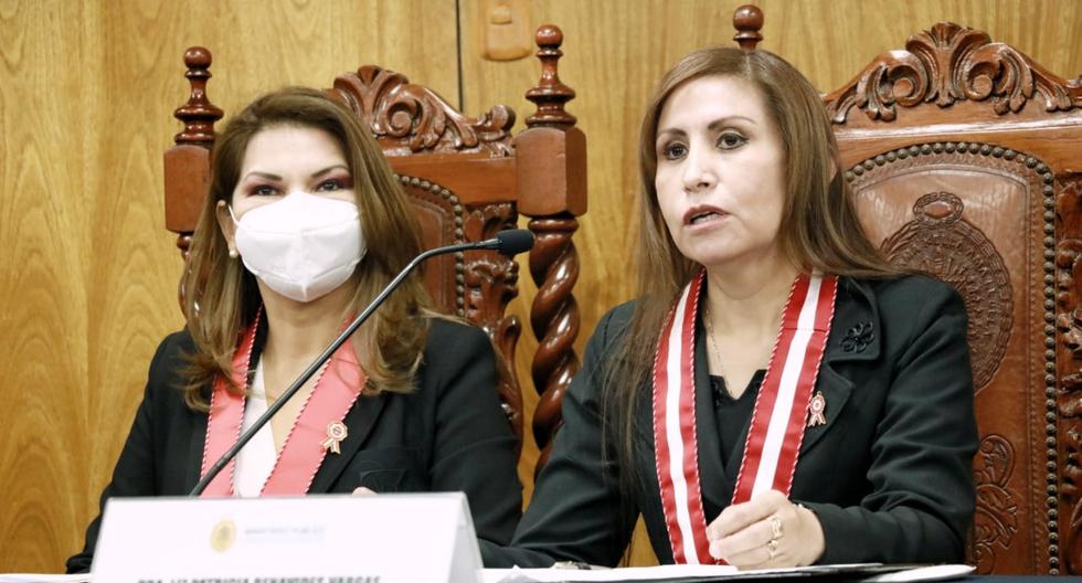 Marita Barreto, coordinadora del Equipo Especial Contra la Corrupción del Poder y la fiscal de la Nación, Liz Benavides.