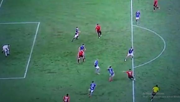 Marco Ruben y Tomás Andrade colocaron el 1-0 y 2-0 respectivamente del Wilstermann vs. Atlético Paranaense, por la fecha 2 de la Copa Libertadores 2019 (Foto: captura de pantalla)