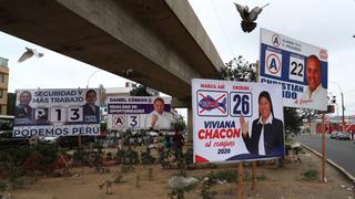 Elecciones 2020: carteles políticos invaden las principales avenidas y calles de Lima | [FOTOS]