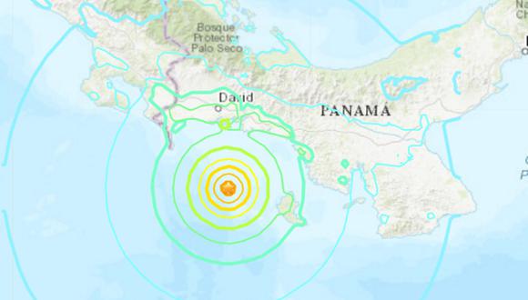 El Servicio Geológico de Estados Unidos cifró en 6,7 la magnitud del sismo registrado este jueves 20 de octubre en Panamá (Foto: USGS)