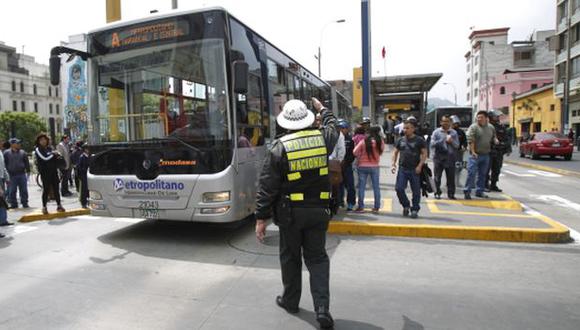 Metropolitano: buses A y C se detendrán 20 minutos por carrera