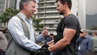 Mark Wahlberg se encontró con presidente de Colombia en set de grabación