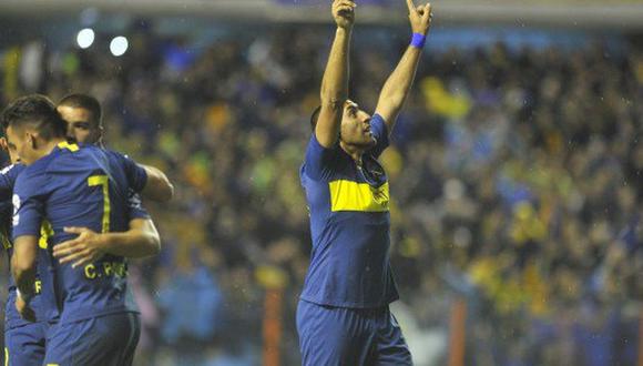 Boca Juniors se hizo fuerte de local y derrotó 3-1 a Godoy Cruz por los octavos de final de la Copa de la Superliga Argentina (Foto: AFP)